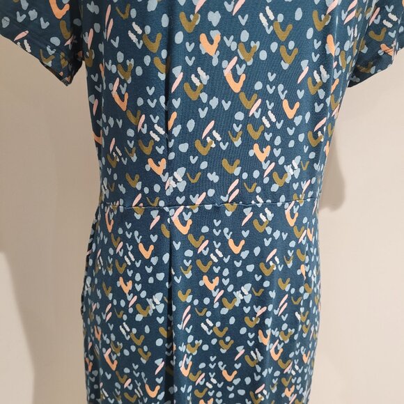 White Stuff Women's Short Sleeve Alice Jersey Midi Dress Size 12 Blue Casual NEW - Picture 8 of 11